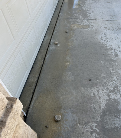 Driveway pressure washing